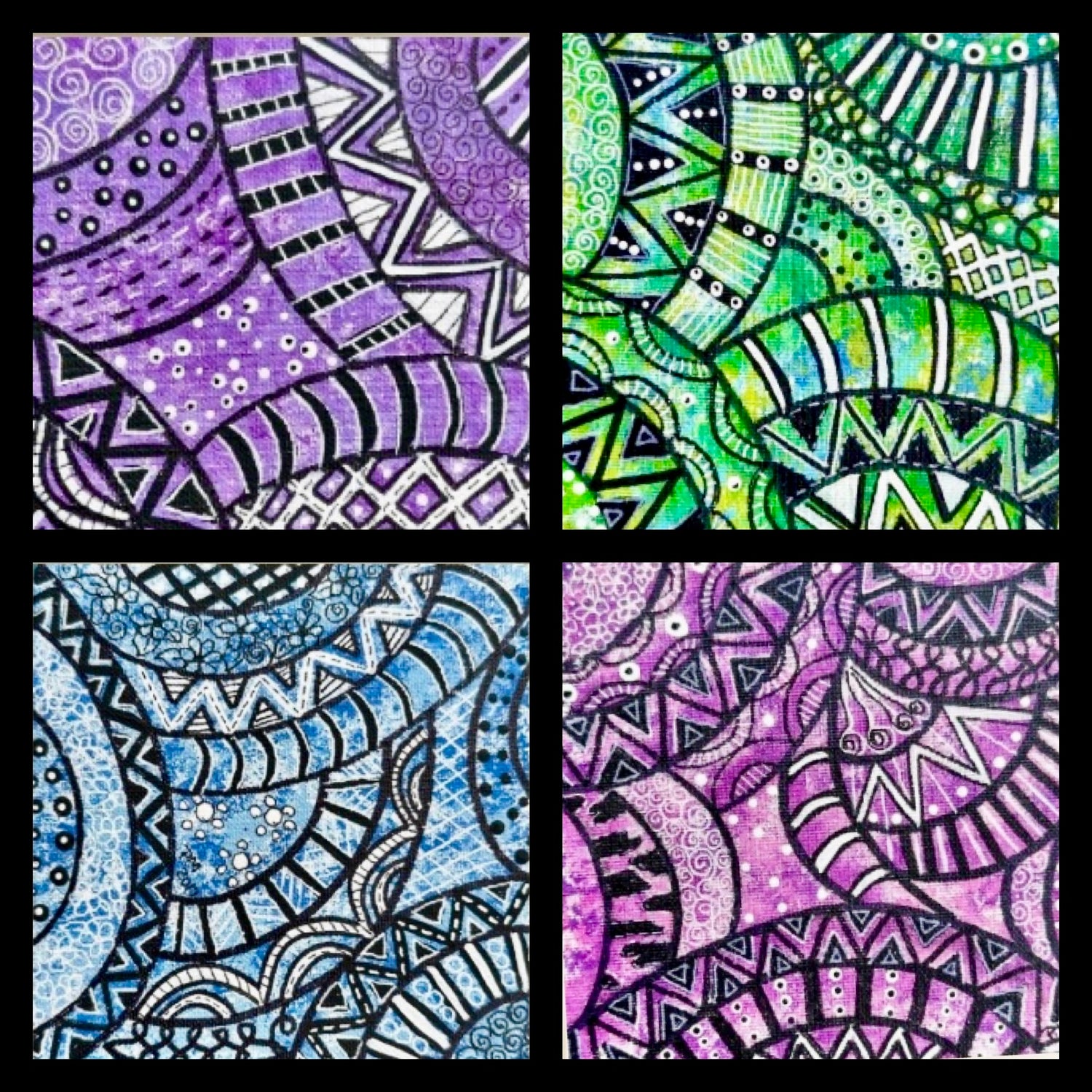 Zentangle Canvas Art