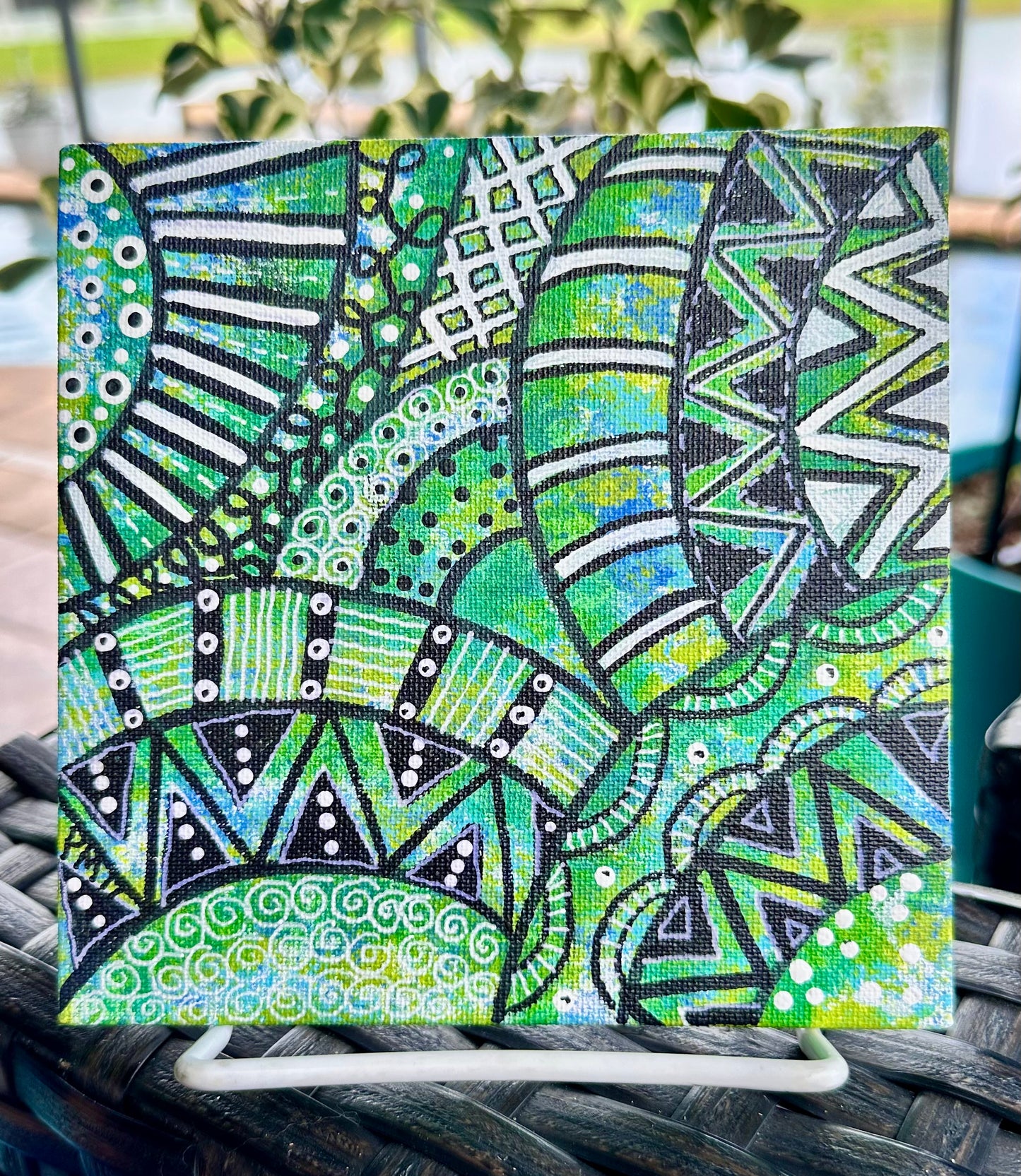 Zentangle Canvas Art ~ “ Peaceful Haven”