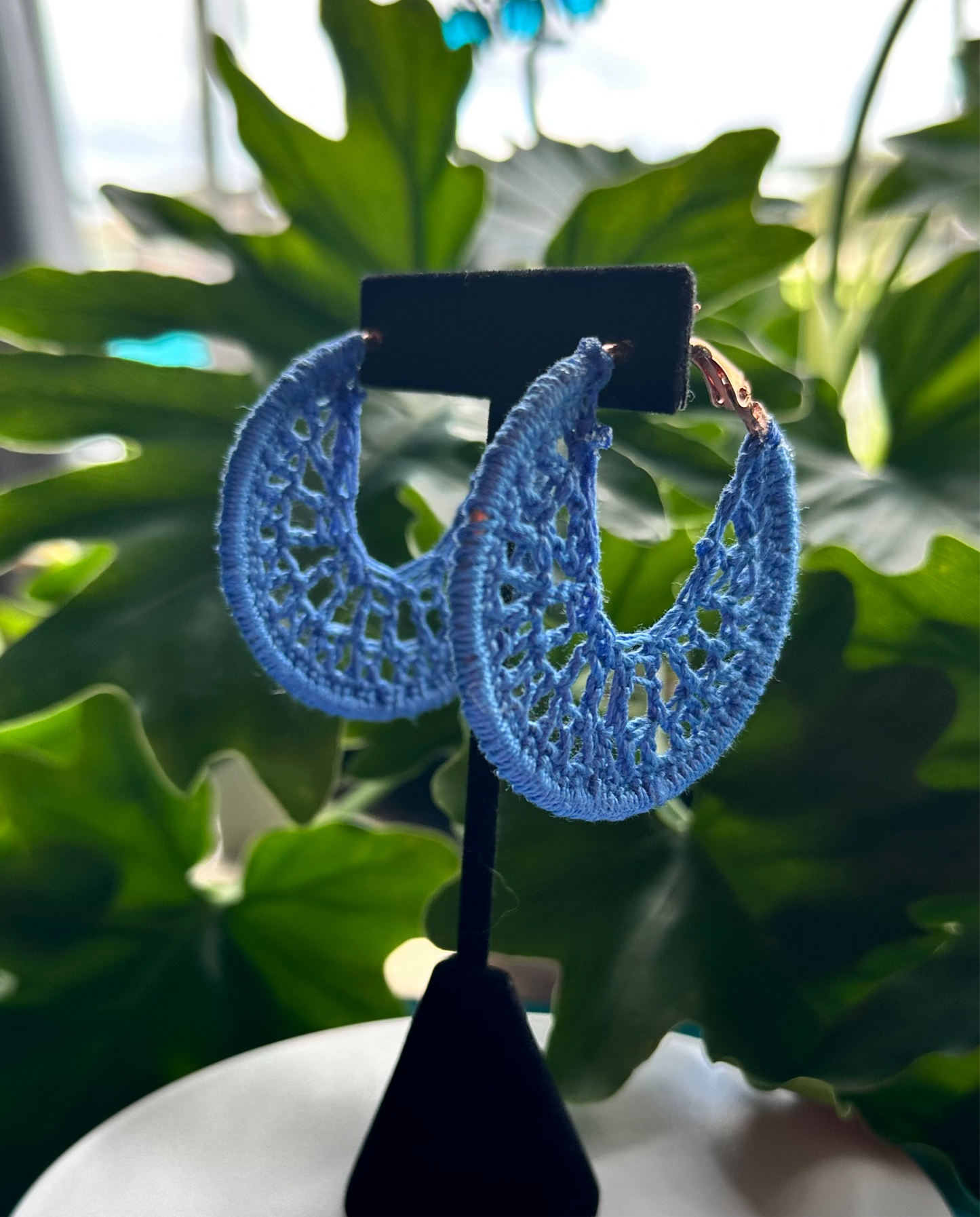 Crochet Hoop Earrings