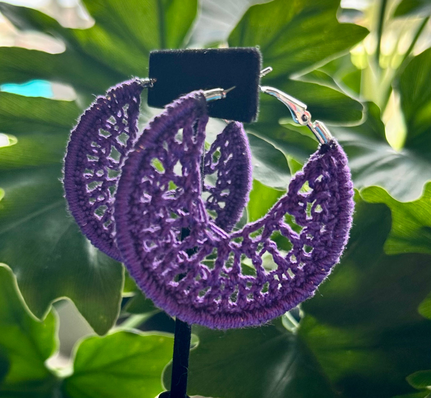 Crochet Hoop Earrings